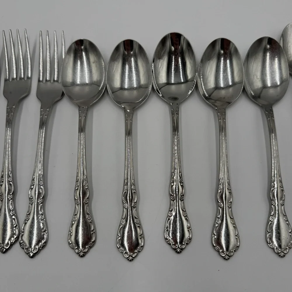 Oneida Mansion Hall Distinction Deluxe HH Stainless Flatware 15 Pc Lot